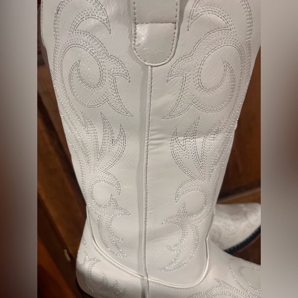 White Cowboy Boots - Picture 3 of 6